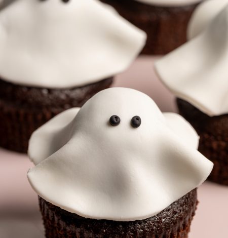 Halloween Cupcake Σοκολάτα με ζαχαρόπαστα